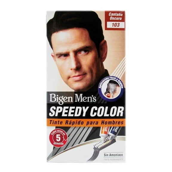 Tinte para cabello Bigen Men´s speedy color castaño oscuro 103