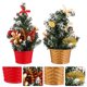 thumbnail image 3 of FELTECHELECTR 2 miniárboles artificiales de Navidad para decorar tu escritorio, regalo de fiesta, 3 of 6