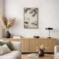thumbnail image 5 of Framed Canvas Print Chinese Crane Wall Art Elegant Oriental Bird Nature Decorative for Living Room Bedroom - 24"x36" NATURAL, 5 of 8
