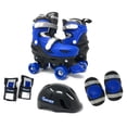 thumbnail image 3 of Chicago Skates Kids Adjustable Quad Rollerblades With Accessory Bundle, Blue, Size J10-J13, 3 of 8