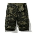 thumbnail image 2 of QQAMB Men Cargo Shorts Elastic Waist Cotton Camo Print Casual Outdoor Cargo Shorts with Multi-pocket Button Zipper Khaki XS, 2 of 8