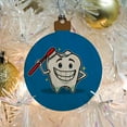 thumbnail image 5 of Happy Tooth Toothbrush Dentist Wood Christmas Tree Holiday Ornament, 5 of 6