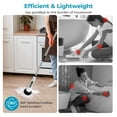 thumbnail image 5 of FVLOENG Cleaning Brush Electric Spin Scrubber, Cordless Shower Scrubber with 7 Replaceable Brush Heads, Adjustable Extension Handle , 2 Speeds for Bathroom Power Shower, Tub, Tile, Floor, 5 of 11