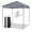 Gray,6.6x6.6FT, variant on BarefHaven 10x10 Ft Pop Up Canopy, Easy Set-up Instant Tent with Center Lock, Carry Bag, Rotatable Feet, 8 Stakes, 4 Ropes, Outdoor Canopy Tent for Beach, Camp, Patio, Market (White)