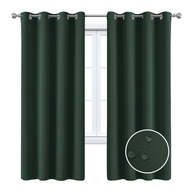 Vinsniv Rideau Extérieur Imperméable Isolant Pare-Soleil pour Balcon Couleur Unie en Tissu Occultant Complet