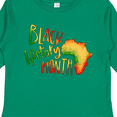 thumbnail image 4 of Inktastic Black History Month Africa in Red Yellow and Green Boys or Girls Long Sleeve Toddler T-Shirt, 4 of 5