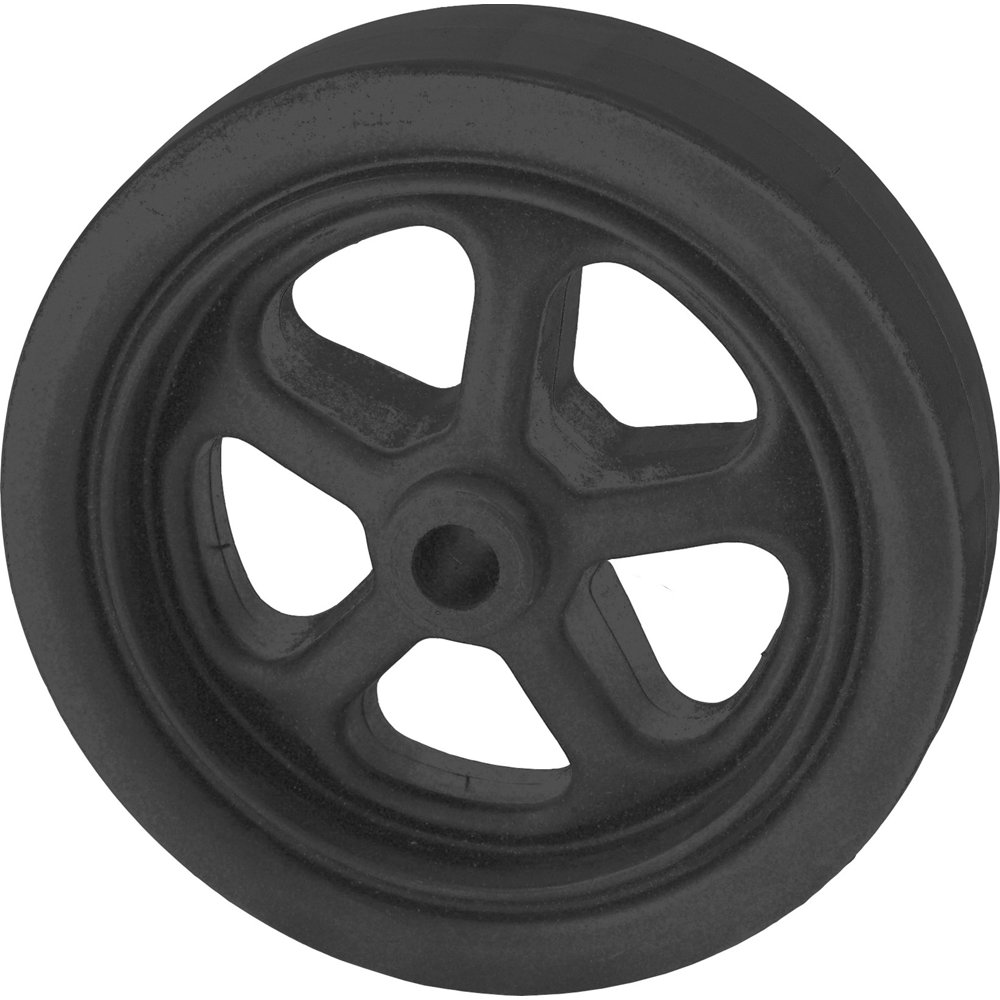 Shoreline Marine 6 in Trailer Jack Wheel, Black Polypropylene