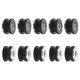 thumbnail image 5 of Juego de 10 pernos de carenado para motocicleta, juntas de goma de repuesto, sello para accesorios de motocicleta, sujetadores de carenado negros., 5 of 5