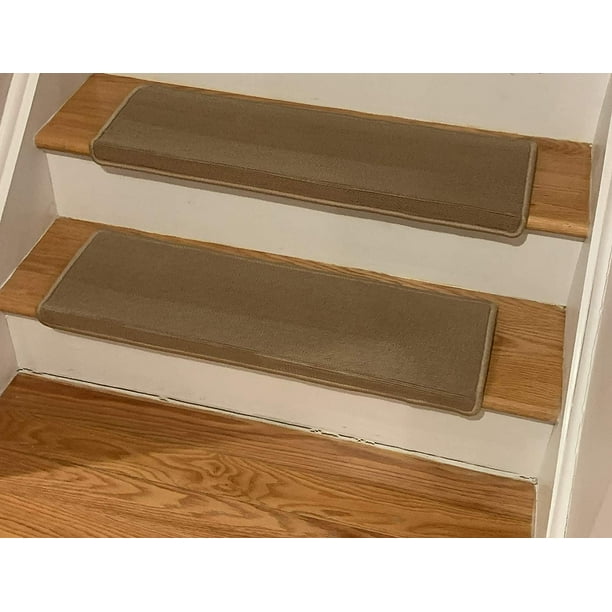 Bullnose Indoor Skid Slip Resistant Carpet Stair Treads With Adhesive