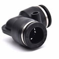 thumbnail image 3 of 10pcs Black L Shaped Elbow 4mm To 16mm OD Hose Tube One Touch Push In Air Pneumatic Fitting Quick Connector Fittings Plastic Gas ,Easy to Use, 3 of 3