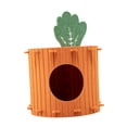 thumbnail image 3 of Cama de gato de zanahoria para gatos interiores durante toda la Nido fácil de limpiar de gatitos 33cmx33cmx34cm, 3 of 8