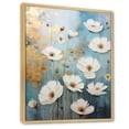 thumbnail image 2 of Designart "Simplistic Sky And Snow Buttercups I" Buttercups Floater Framed Wall Art Prints, 2 of 5