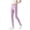 Purple, variant on Bixock Girls Leggings High Waist Yoga Pants with Pockets Kids Soild Color Soft Casual Pant Comfortable Workout Running Activewear Girls Clothings Size 5-6Years