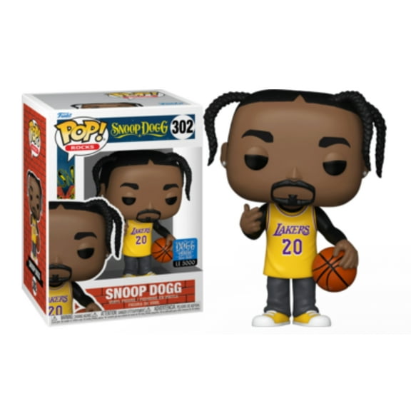 Funko POP Rocks Snoop Dogg Yellow Lakers Jersey 302 Vinyl Figure