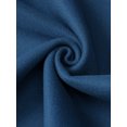 thumbnail image 3 of Agnes Orinda Women's Plus Size Overcoat Classic Stand Collar Long Sleeve Back Split Winter Long Coat with Pockets 3X Blue, 3 of 4