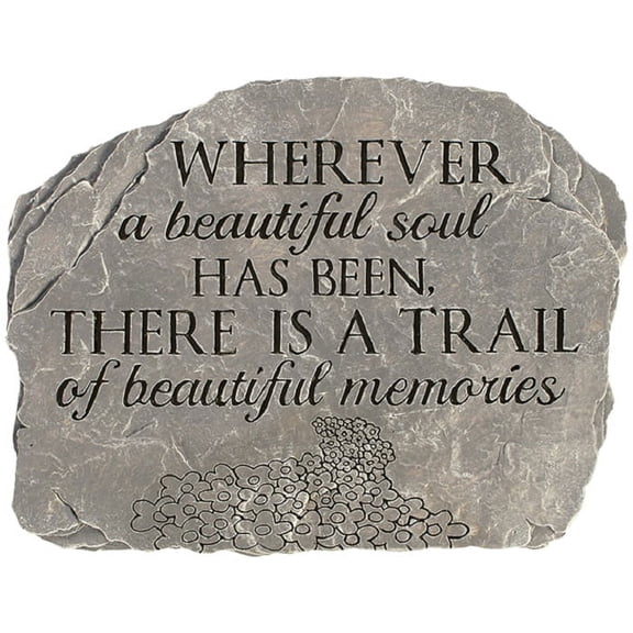 Carson Beautiful Soul Garden Stone Resin Decorative Plaque 10.5 x 8 Inch