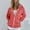 Watermelon Red, variant on Hoodies For Women Solid Zip Up Sweatshirts Heavyweight Leisure Color Long Sleeve Hooded Neck Regular Sleeves Womens Casual Zipper Coat Pocket Sweatshirt Tops Blue