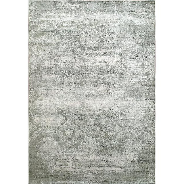 Dynamic Rugs LD10149860190 9 ft. 2 in. x 12 ft. 10 in. Leda 9860 Rectangle Modern Area Rug - 190 Ivory & Grey