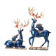 thumbnail image 4 of 2x estatuas de ciervos, figuritas de amantes de los renos, decoración del hogar, colección de ilustraciones, adorno, escultura de alce para gabinete, Azul, 4 of 8