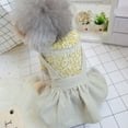 thumbnail image 6 of Flower Pattern Pet Skirt Skin-Friendly Suspender Dress for Dogs – Summer Dress-Up, 6 of 8