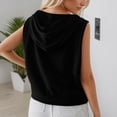 thumbnail image 4 of Sleeveless Hoodie for Women 2026 Trendy Casual Plain Hooded Sweatshirt Womens Pullover Top Spring Summer Outfits, 4 of 7
