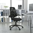 thumbnail image 3 of BizChair High Back Black Mesh Executive Swivel Ergonomic Office Chair with Adjustable Lumbar, 2-Paddle Control and Flip-Up Arms, 3 of 10