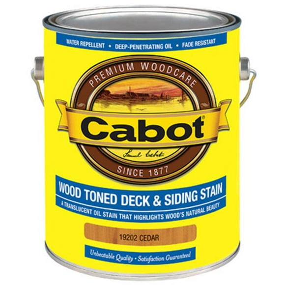 Cabot Samuel 19202-07 Gallon Cedar Wood Toned Deck & Siding Stain - Pack of 4