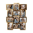 thumbnail image 2 of Classic Wall Hanging Picture Frame Collage Gallery Display 12 Opening 6" x 4" Photo 12 Sockets Brown, 2 of 6