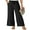 01-Black, variant on GIRUNS Women's Wide Leg Pants High Waist Adjustable Knot Casual Loose Trousers With Pockets Business Work Casual Pants Pink Fan Flower 2XL