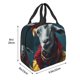 thumbnail image 3 of Fotbe Surrealist Goat Bolsa Térmica con Estampado y Forro de Aluminio Grueso Bolsa de Almuerzo con Bolsillo Frontal para Hombres y Mujeres, Ideal para Trabajo, Escuela, 3 of 8