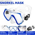 CAPAS Snorkel Mask Fins Set, Travel Size Snorkeling Gear for Adults
