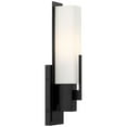 thumbnail image 6 of Possini Euro Design Midtown Modern Wall Light Sconce Black Hardwire 4 1/2" Fixture Opal White Glass Shade for Bedroom Bathroom Vanity Living Room, 6 of 7