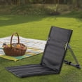 thumbnail image 1 of Silla de Playa Plegable Perfecl Con Respaldo Almohadilla Bolsa de Almacenamiento Oxford Negro, 1 of 8
