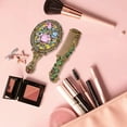 thumbnail image 5 of ACDANC Style1 Hand Mirror - 5.3"×2.7"×0.8" Oval Rose Sculpture Handle Mirror, 5 of 7