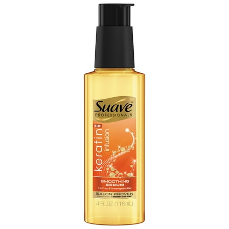 Diamond Hair Serum - Suave Professionals Smoothing Hair Serum, Keratin Infusion, 4 Oz