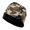 Military Camouflage, variant on Flame Resistant FR Reversible Beanie Caps - Military Camo / Black - 100%C - 16 oz - Large