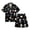 AB31 Black, variant on Tisuna Men'S Halloween Pajamas Set Skeleton Print Short Sleeve Collar Tops And Shorts Sleepwear Set Stylish Theme Party 2 Pieces Bedtime Wear Outfits Size L