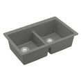 thumbnail image 4 of Karran Usa Qu-810-Pk1 Quartz Qu 32" Undermount Double Basin Quartz Composite Kitchen Sink, 4 of 5