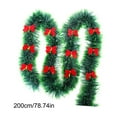 thumbnail image 3 of Herunwer Guirlandes de Noël en Guirlande avec Nœuds Rouges pour Fêtes Intérieures et Extérieures Mardi Gras Noël et Autres Festivités, 3 of 9