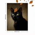 thumbnail image 3 of UXIEQU Black Cat Portrait Canvas Wall Art Print 15.75x11.81 Inches, 3 of 8