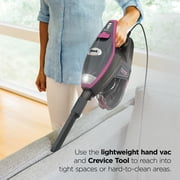 Shark Rocket Pro DLX Corded Stick Vacuum, Carpet and Hardfloors, Pet Friendly, Advanced Swivel Steering, XL Cup, Anti-Allergen Dust Brush, Removable Handheld, HV371 Fuchsia