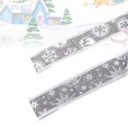 thumbnail image 3 of 2Pcs 280x4.5x0.2cm Fabrics Gilding Printing Christmas Ribbons Shopping Mall Christmas Tree Decoration (Style A and Style B), 3 of 7