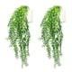 thumbnail image 1 of Paquete de 2 plantas artificiales colgantes Matsuzay decoración verde, 1 of 6