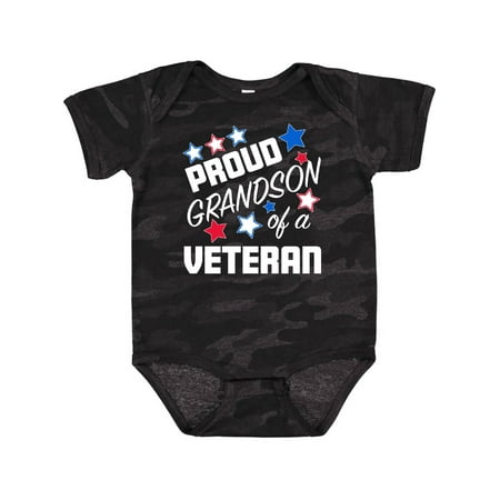 

Inktastic Proud Grandson of a Veteran- Veterans Day Gift Baby Boy Bodysuit