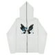 thumbnail image 2 of Sudaderas informales con mariposas Y2k oscuras europeas y americanas para hombres y mujeres, sudaderas con capucha góticas para parejas, sudadera con cremallera de gran tamaño Harajuku, 2 of 4