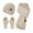 Khaki, variant on SUXIAN Winter Scarf Set for Women Knitted Hat Scarf Gloves Cold Proof GY1 One Size