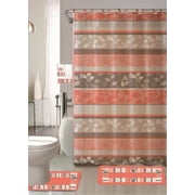 Purple and brown rug