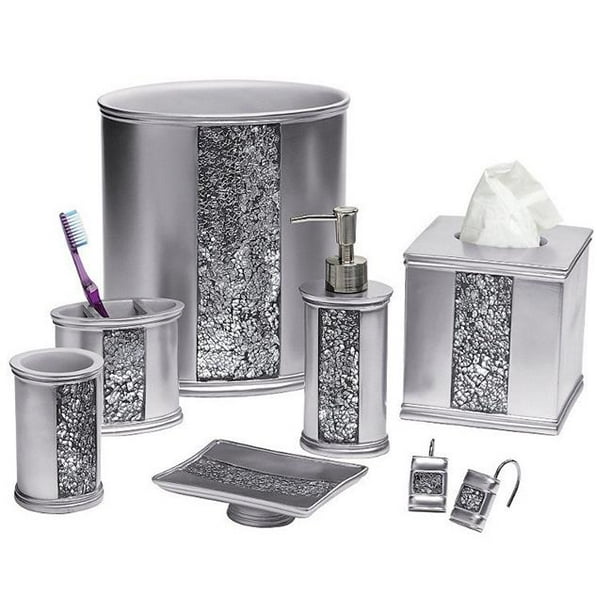 Veratex 736425694967 Bath Tumbler, Silver