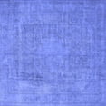 thumbnail image 1 of Ahgly Company Indoor Square Oriental Blue Industrial Area Rugs, 3' Square, 1 of 4