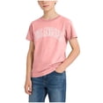 thumbnail image 2 of Auroural Girls Shirts Size 8-10 Boy's Summer Tops Boys Graphic Tees Round-Neck Short-Sleeved T-Shirt Medium to Large Boys' Casual Comfortable Top Pink 9-10 Years, 2 of 2